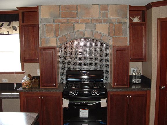 glass tile backsplash