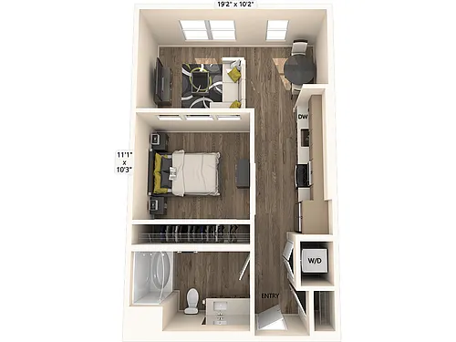 Floor plan S1-FinishII-618sf