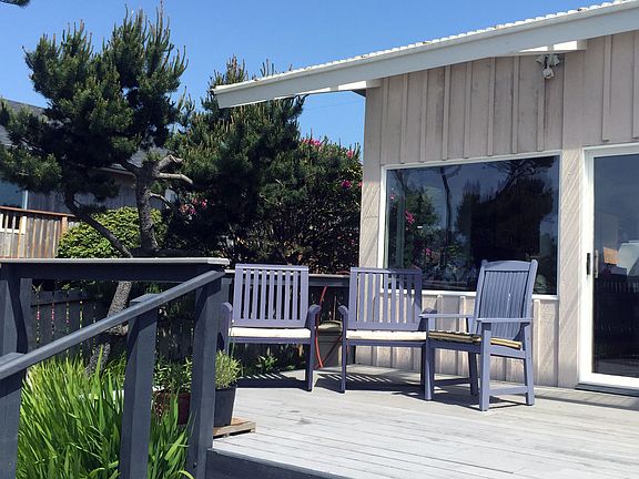 Deck with ocean view