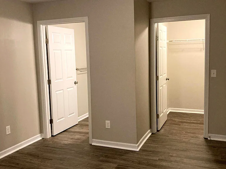 Master bedroom closet and bathroom