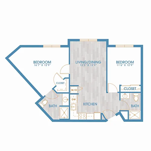 Floor plan 2X2 C