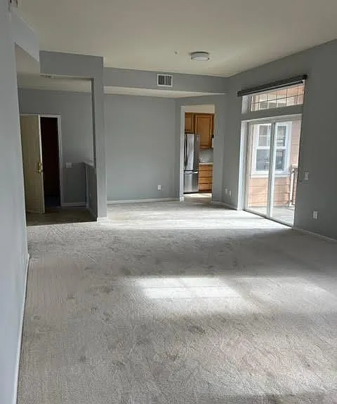 front door, living room, dining area, kitchen