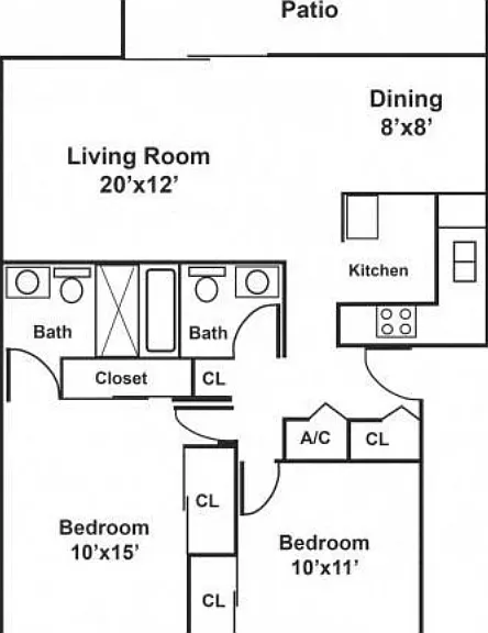2x2 The Biltmore 1010 sqft 2x2 The Biltmore 1010 sqft