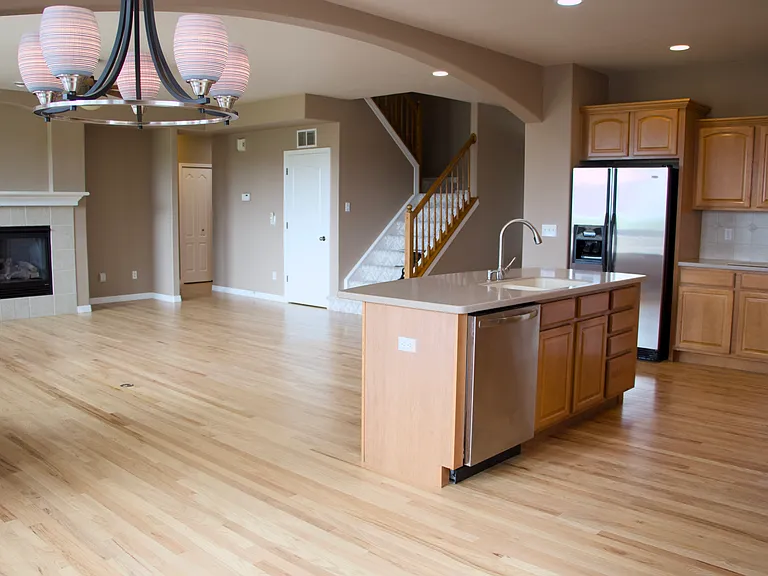 Living Area and Kitchen