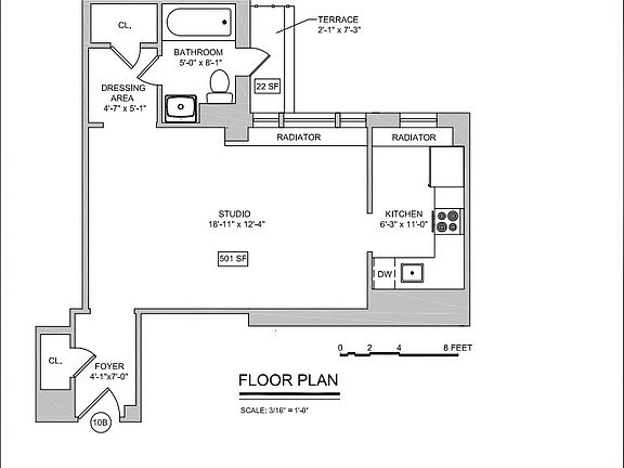 2nd image of 95 Christopher St APT 10B