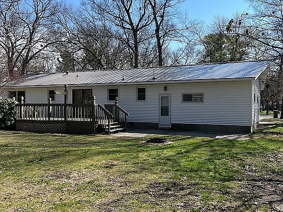 Large backyard and deck