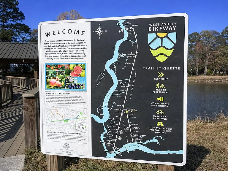 We're adjacent to the West Ashley Bikeway