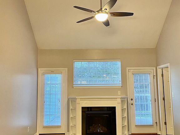 Living room with high ceiling