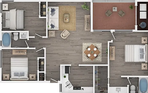 Three Bedroom Two Bath Floor Plan Three Bedroom Two Bath Floor Plan