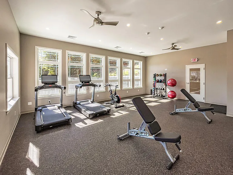 A modern fitness center.