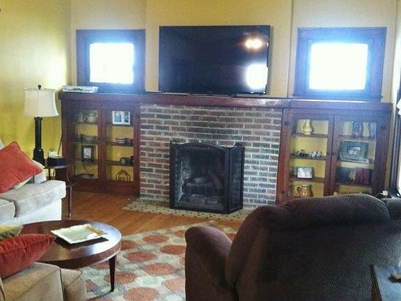 Living Room
						:
						Fireplace and Built Ins