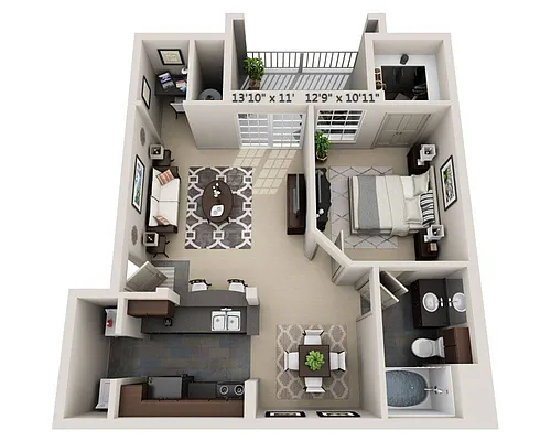 Floor plan Plan A (A1A)