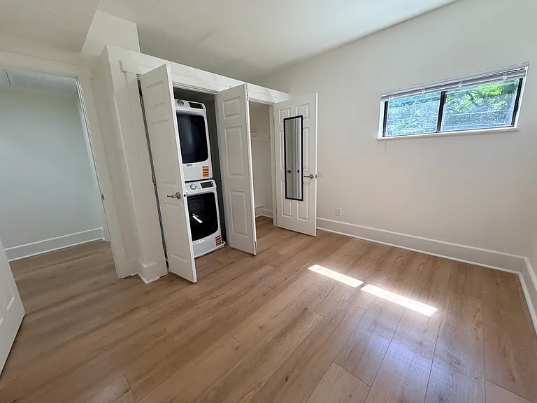 Walk in closet with extra storage