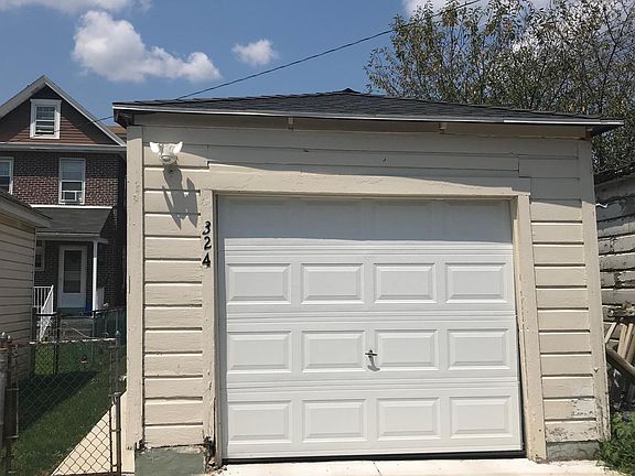 Detached garage.