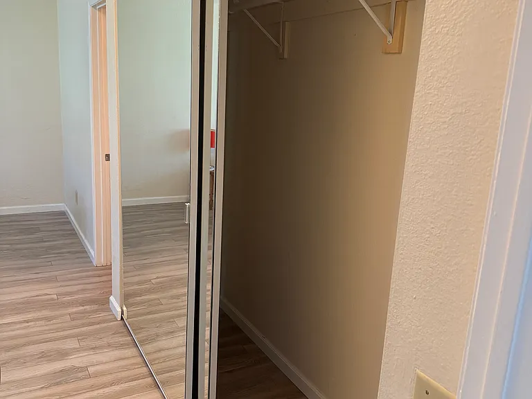 Master bedroom double-doored extra large closet