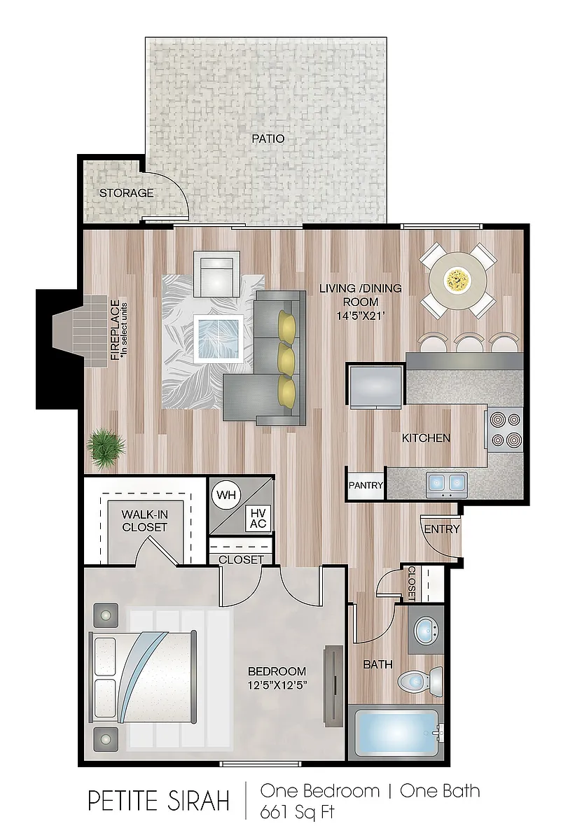Floor plan Petite Sirah