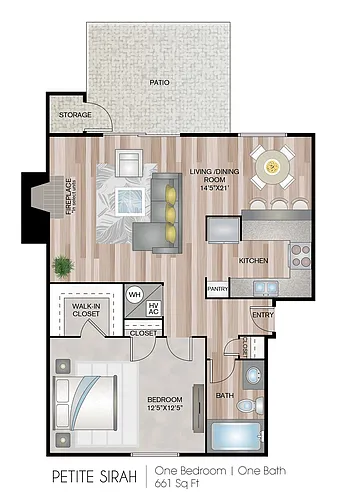 Floor plan Petite Sirah