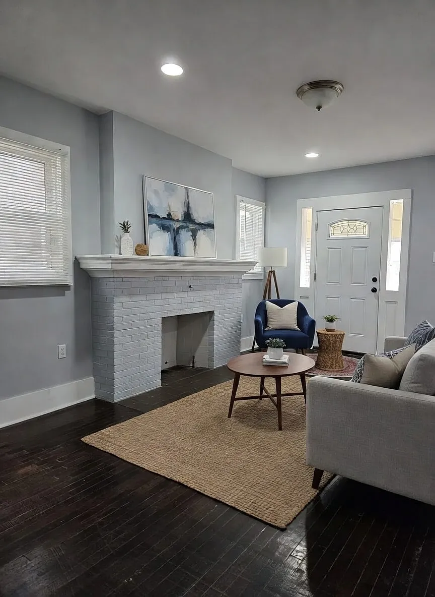 Living Room. Image is virtually staged - 2030 Hazelwood St #2