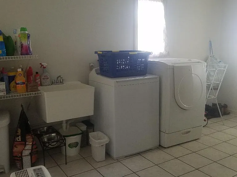 Laundry with utility sink