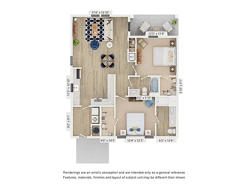 Floor plan Cottage B1
