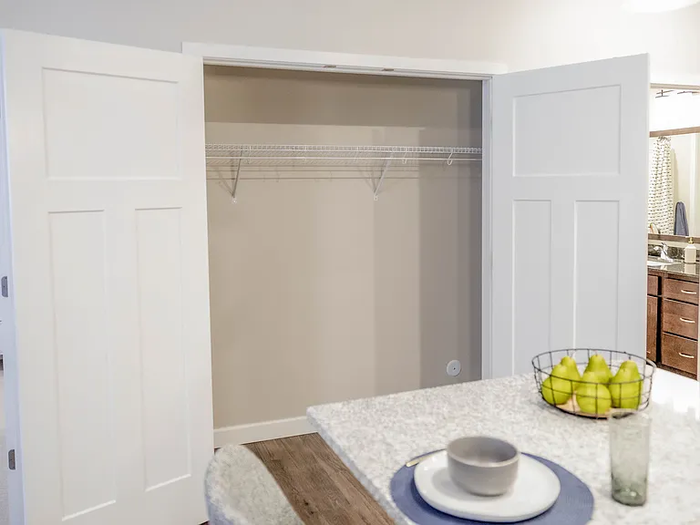 Lots of in-unit storage options