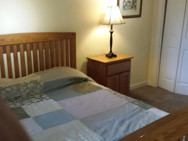 Bedroom 2, Oak bedframe