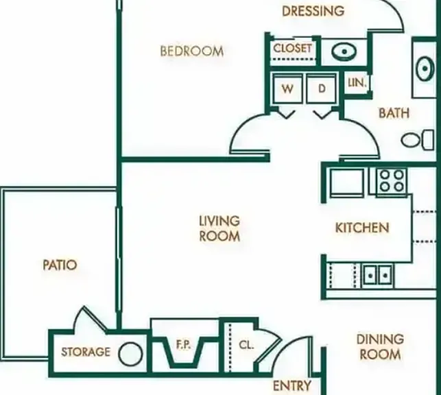 1x1 floorplan 1x1 floorplan