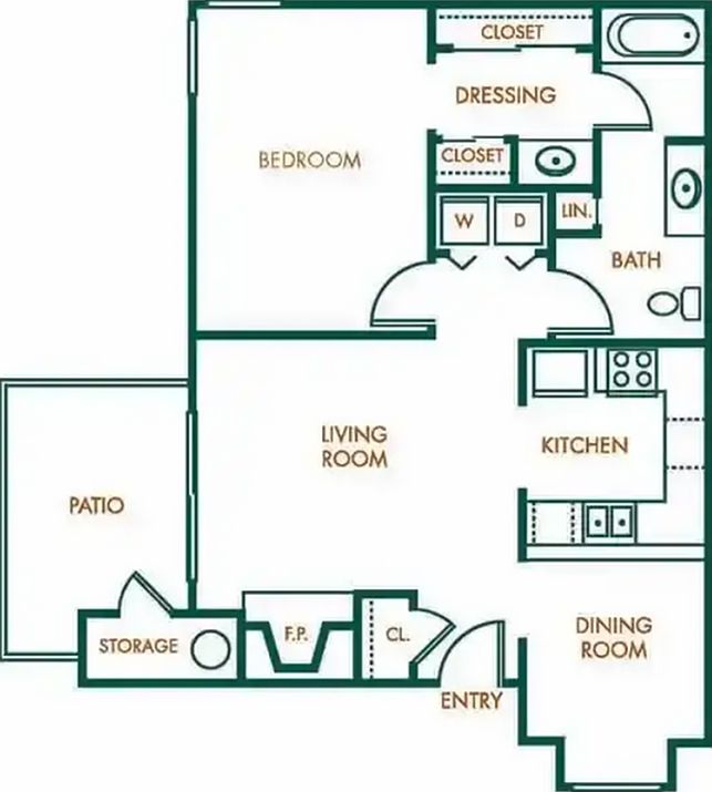1x1 floorplan 1x1 floorplan