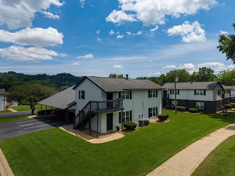 Building exterior and landscaping
