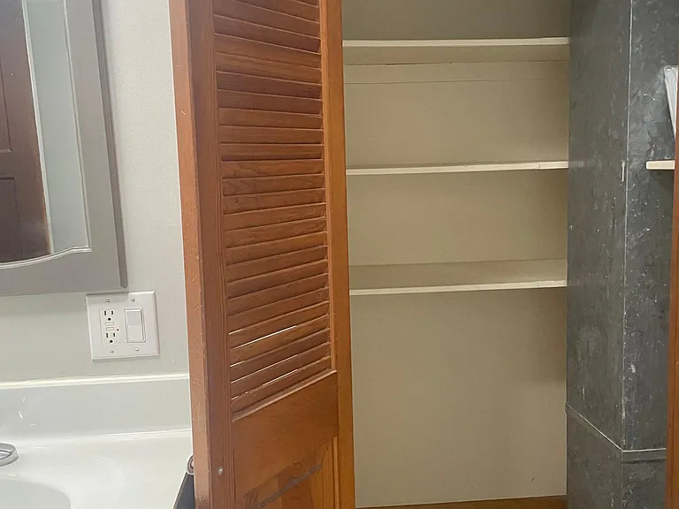 Bathroom linen closet