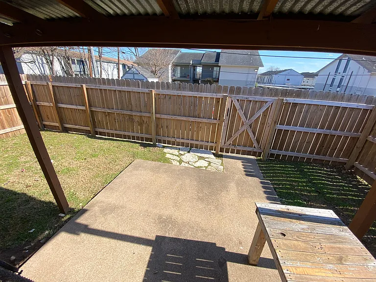 before fence painted