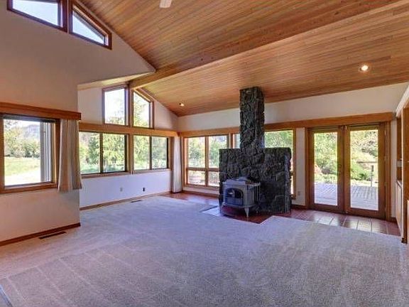 Living room w/wood stove