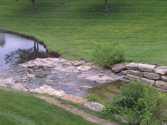 Creek again with walking path to Leawood shops across 117th St