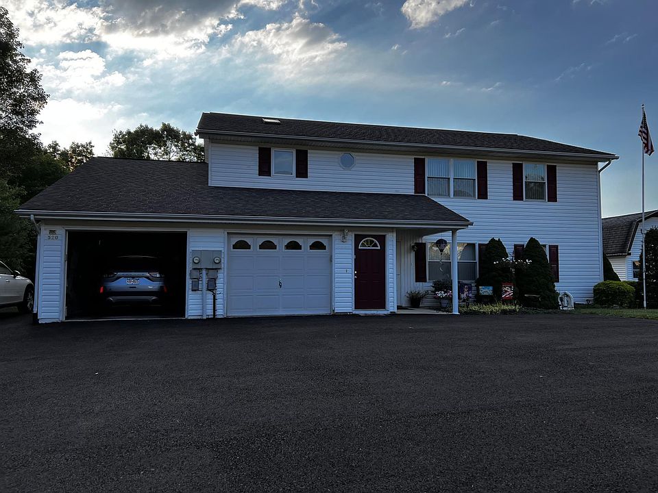 Front view with eastern exposure