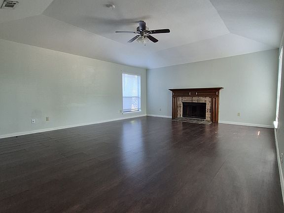 large living area, and fireplace
