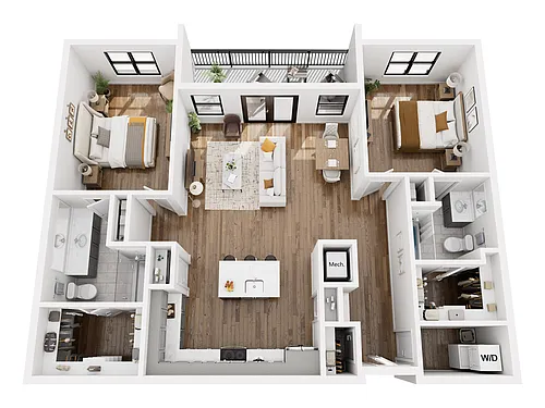Floor plan Amethyst AFF