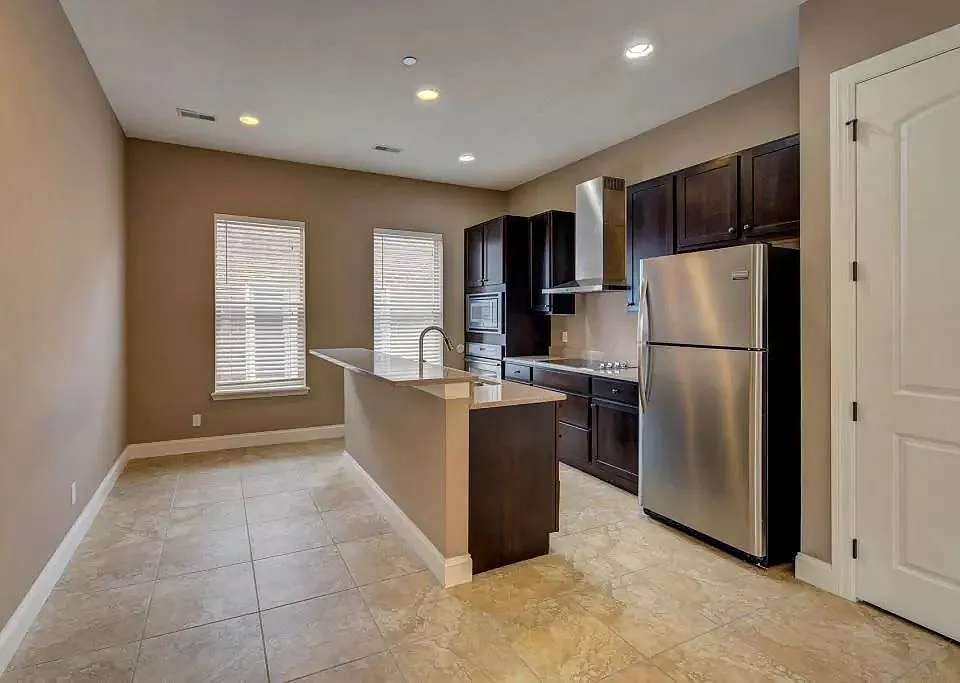 Open kitchen with island