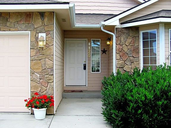 Front door & nice stone