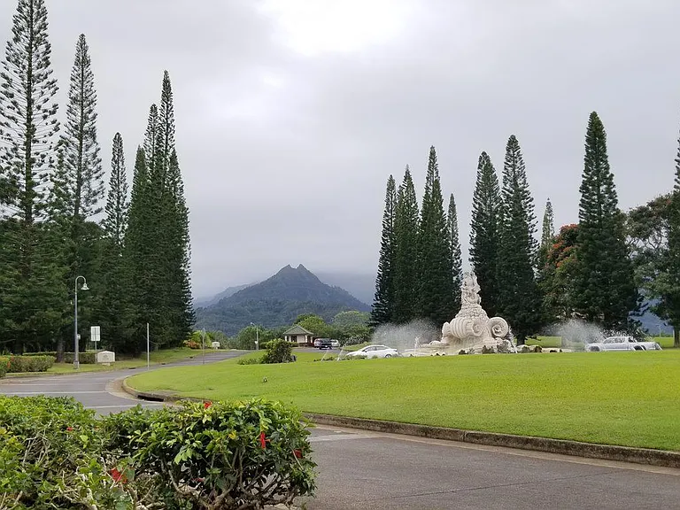 A beautiful entrance to Princeville put you on the map in the most beautiful place in the world.
