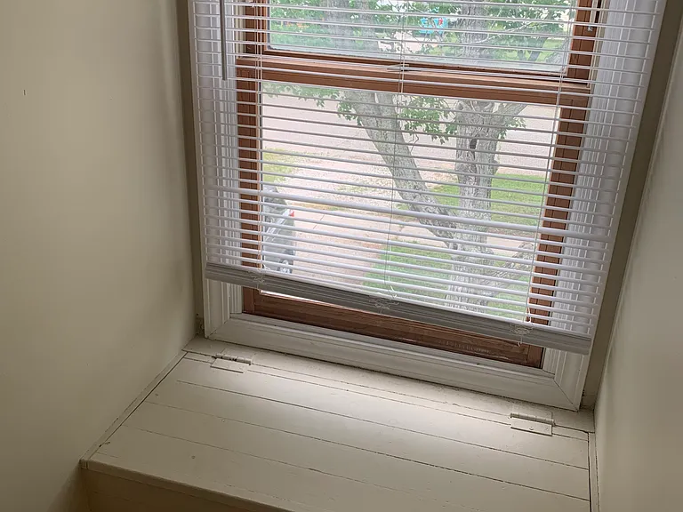 Storage space in upstairs bedroom.