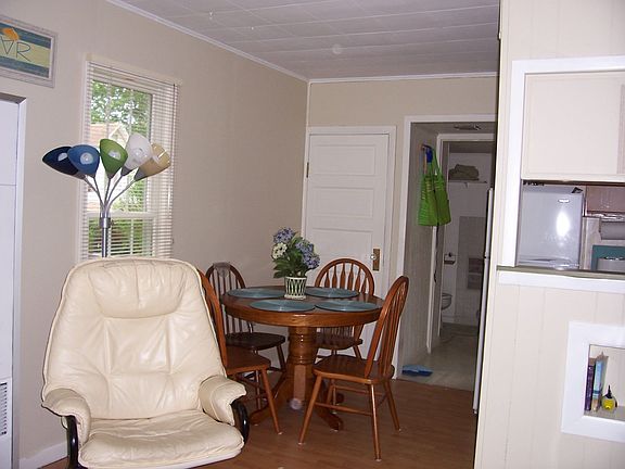 Looking onto eatting area