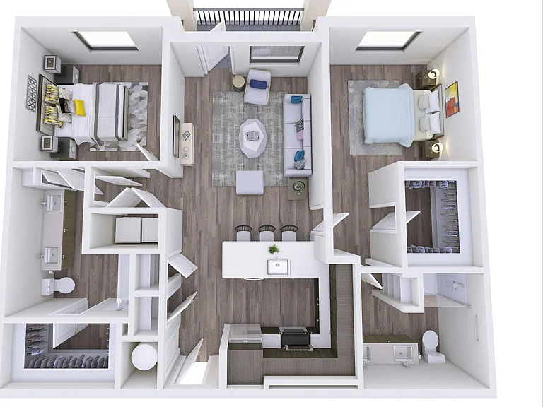 2 Bedroom, 2 Bathroom 2 Bedroom, 2 Bathroom