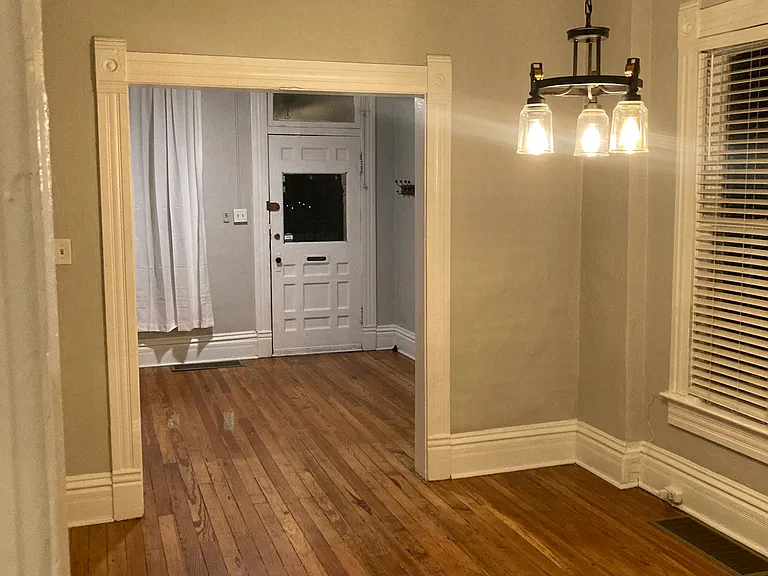 View of the living room from dining area