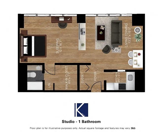 Floor plan Studio