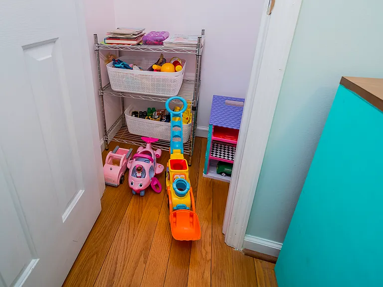 Plenty of Toys in guest bedroom closet
