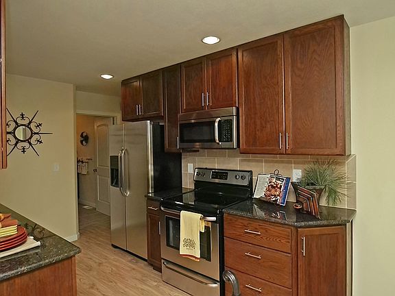 Galley style kitchen