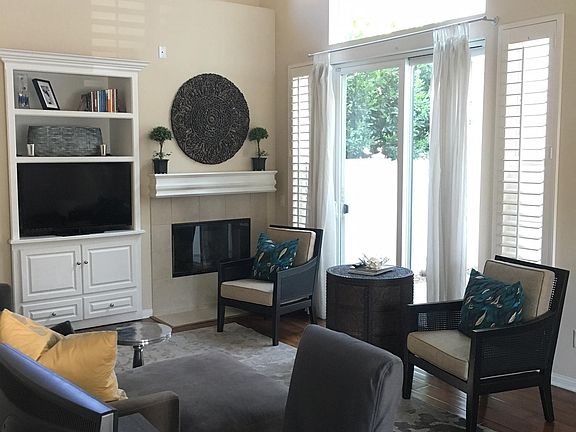Living Room with view of the garden patio
