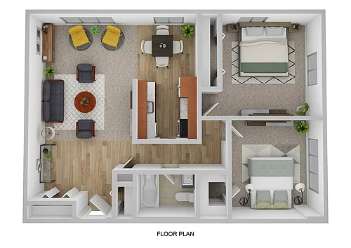Floor plan One Bedroom