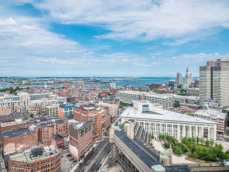 Views of View of North End and Boston Harbor