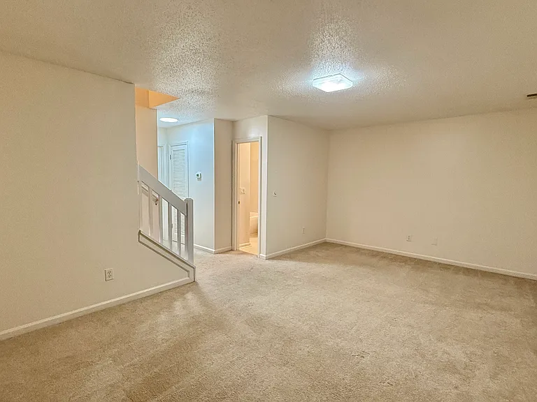 Spacious Finished Basement Recreation Room